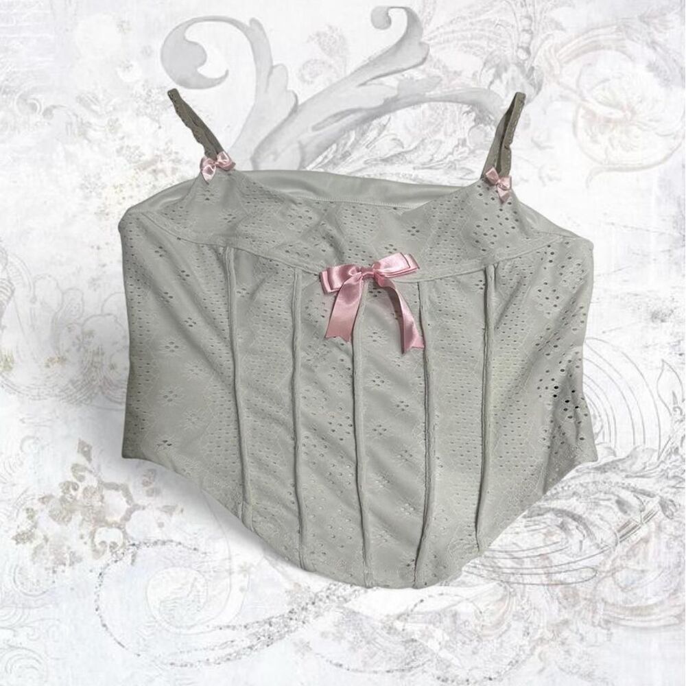 Shein Women's Green and Grey Corset